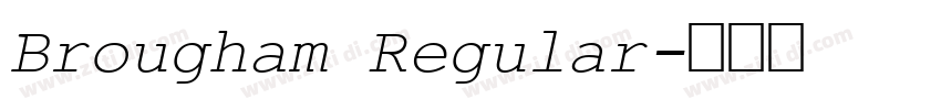Brougham Regular字体转换 Brougham Regular字体转换